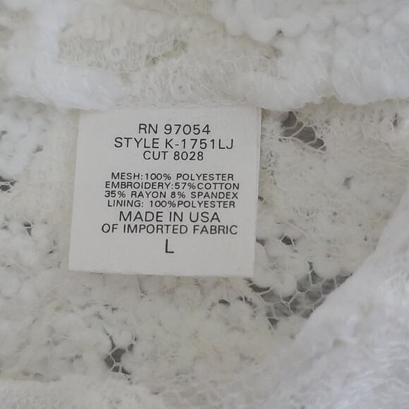 Krisa women's dress white Size Large, NWT - Picture 8 of 11